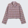Camisas cortas de franela a cuadros – Cuadros morados Camisas cortas de franela a cuadros – Cuadros morados