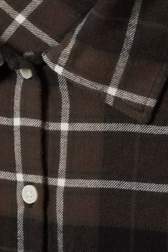Camisas cortas de franela a cuadros – Marrón a cuadros Camisas cortas de franela a cuadros – Marrón a cuadros