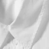 Camisas cortas de popelín de algodón – Blanco