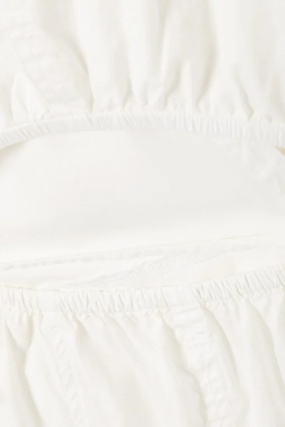 Camisas cruzadas de manga larga – Blanco Camisas cruzadas de manga larga – Blanco