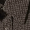 Camisas de algodón de corte recto y manga corta – A cuadros marrón