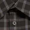 Camisas de algodón de corte recto y manga corta – A cuadros negros
