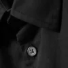 Camisas de algodón de corte recto y manga corta – Negro