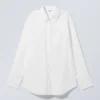 Camisas de algodón popelín de manga larga – Blanca Camisas de algodón popelín de manga larga – Blanca