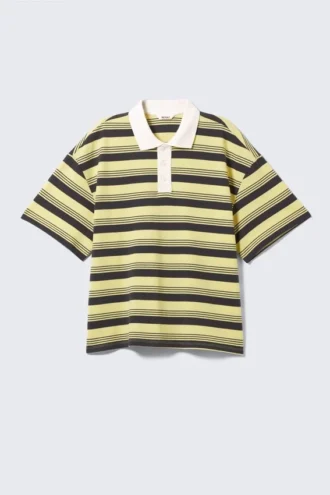 Camisas de corte holgado a rayas – Rayas amarillas y negras