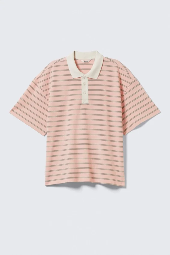 Camisas de corte holgado a rayas – Rosa a rayas Camisas de corte holgado a rayas – Rosa a rayas