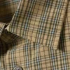 Camisas de corte recto y manga corta – Beige a cuadros Camisas de corte recto y manga corta – Beige a cuadros