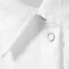 Camisas de crepé de pantalones cortos y corte entallado – Blanca Camisas de crepé de pantalones cortos y corte entallado – Blanca