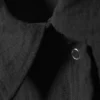 Camisas de crepé de pantalones cortos y corte entallado – Gris oscuro