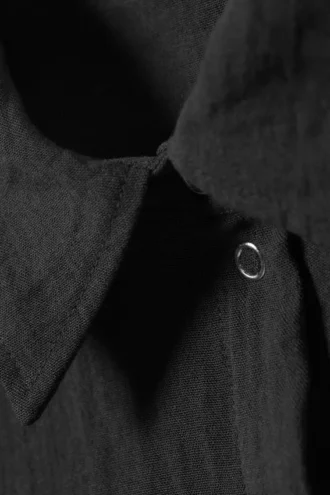 Camisas de crepé de pantalones cortos y corte entallado – Gris oscuro