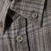 Camisas de franela a cuadros lavadas con botones – Gris lavado a cuadros Camisas de franela a cuadros lavadas con botones – Gris lavado a cuadros