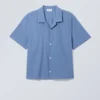 Camisas de manga corta Charlie – Azul medio Camisas de manga corta Charlie – Azul medio