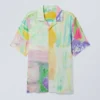 Camisas de manga corta de estilo resort y corte holgado – Estampado floral
