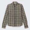 Camisas de manga larga a cuadros de corte holgado – Beige a cuadros Camisas de manga larga a cuadros de corte holgado – Beige a cuadros
