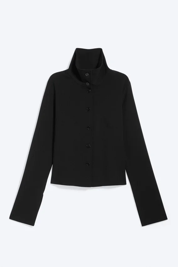 Camisas de manga larga con botones – Negro Camisas de manga larga con botones – Negro