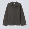 Camisas de manga larga oversize – Gris oscuro Camisas de manga larga oversize – Gris oscuro