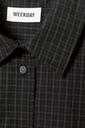 Camisas de popelín de corte regular – Negro oscuro