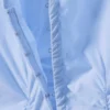 Camisas de popelín fruncidas con cuello en V – Azul claro