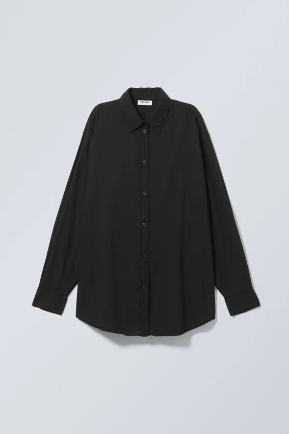 Camisas de voile de algodón Jody – Negro Camisas de voile de algodón Jody – Negro