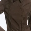 Camisas entalladas asimétricas de popelín – Marrón oscuro Camisas entalladas asimétricas de popelín – Marrón oscuro