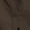 Camisas entalladas asimétricas de popelín – Marrón oscuro Camisas entalladas asimétricas de popelín – Marrón oscuro