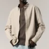 Camisas holgadas a rayas con botones – Beige a rayas Camisas holgadas a rayas con botones – Beige a rayas