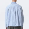 Camisas holgadas con doble cuello de Hugo Hart – Azul – Rayas blancas Camisas holgadas con doble cuello de Hugo Hart – Azul – Rayas blancas