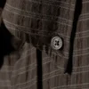 Camisas holgadas con estructura y botones – A cuadros marrón oscuro Camisas holgadas con estructura y botones – A cuadros marrón oscuro