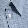Camisas holgadas de algodón – Azul empolvado – A cuadros Camisas holgadas de algodón – Azul empolvado – A cuadros