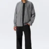 Camisas holgadas de popelín con botones – Cuadros negros Camisas holgadas de popelín con botones – Cuadros negros