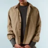 Camisas holgadas de popelín – Cuadros beige Camisas holgadas de popelín – Cuadros beige