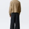 Camisas holgadas de popelín – Cuadros beige Camisas holgadas de popelín – Cuadros beige