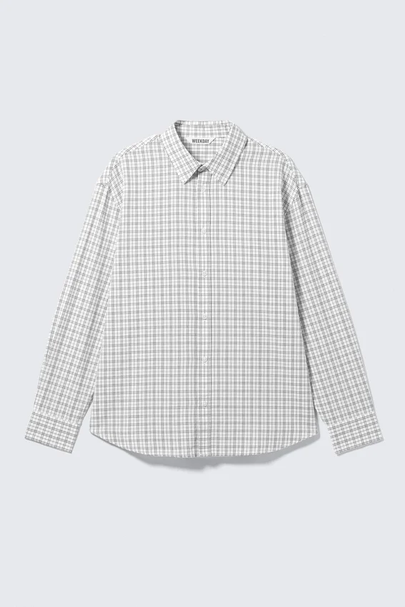 Camisas oversize a cuadros – Cuadros blancos Camisas oversize a cuadros – Cuadros blancos