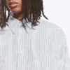 Camisas oversize a rayas con botones – Blanca – Rayas azules Camisas oversize a rayas con botones – Blanca – Rayas azules