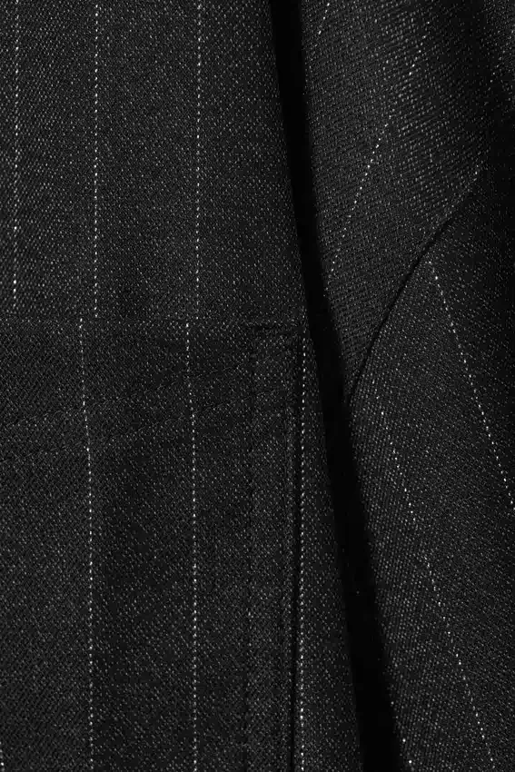 Camisas oversize con botones – Gris oscuro – Rayas metalizadas Camisas oversize con botones – Gris oscuro – Rayas metalizadas