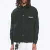 Camisas oversize de algodón bordadas – Verde oscuro Camisas oversize de algodón bordadas – Verde oscuro