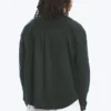 Camisas oversize de algodón bordadas – Verde oscuro Camisas oversize de algodón bordadas – Verde oscuro