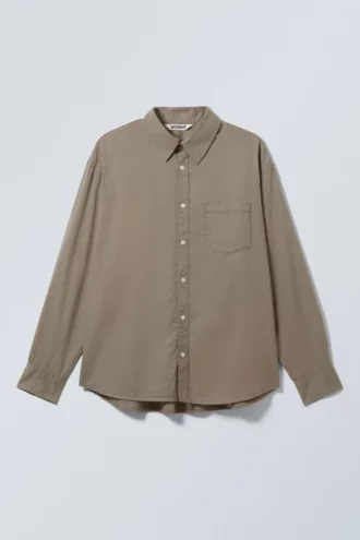 Camisas oversize de algodón y viscosa – Dusty Mole