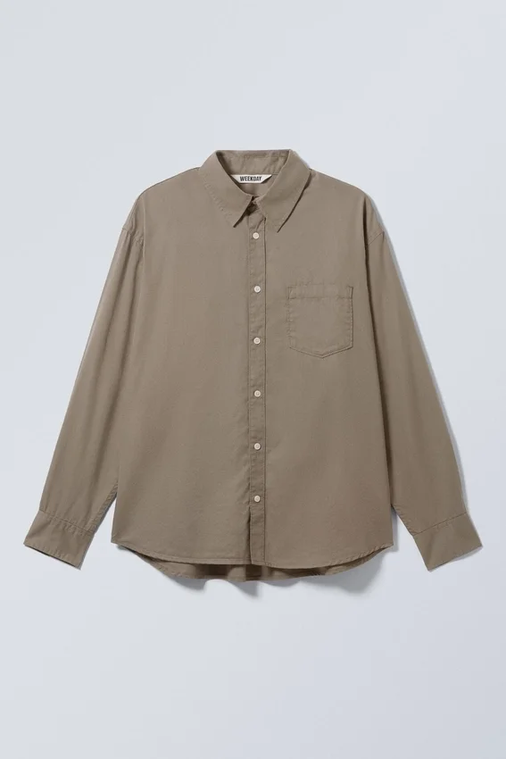 Camisas oversize de algodón y viscosa – Dusty Mole Camisas oversize de algodón y viscosa – Dusty Mole