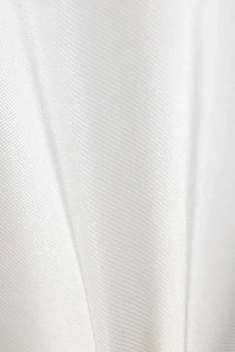 Camisas oversize de manga corta de organza – Blanca