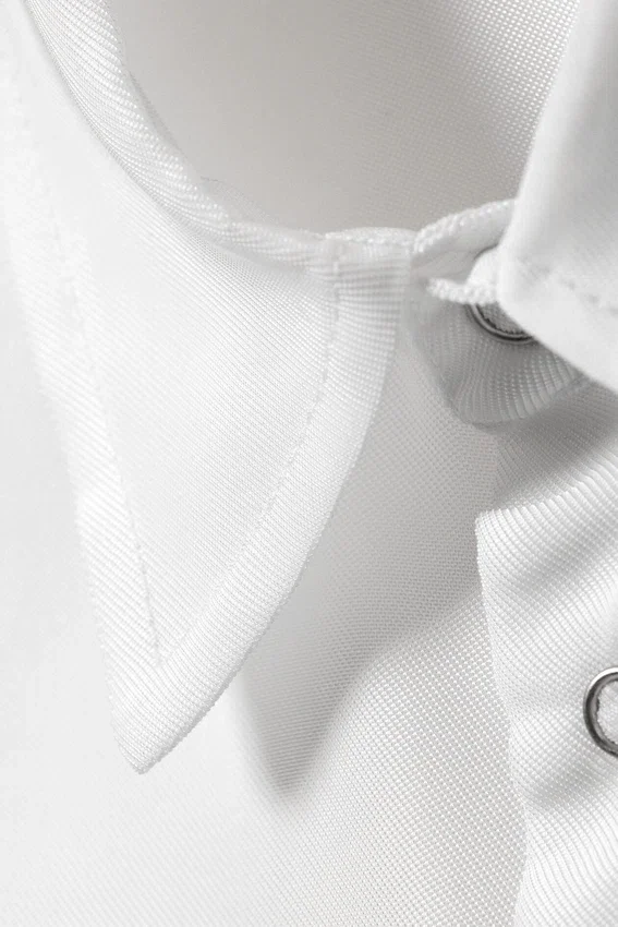Camisas oversize de manga corta de organza – Blanca Camisas oversize de manga corta de organza – Blanca