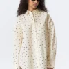 Camisas oversize de manga larga – Amarillo claro – Lunares Camisas oversize de manga larga – Amarillo claro – Lunares