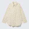 Camisas oversize de manga larga – Amarillo claro – Lunares Camisas oversize de manga larga – Amarillo claro – Lunares