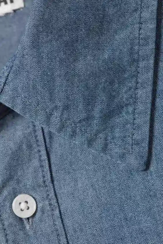 Camisas oversize de manga larga de denim – Azul Camisas oversize de manga larga de denim – Azul