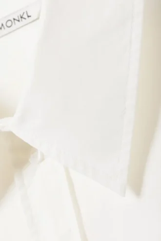 Camisas oversize de manga larga de popelín – Blanca