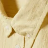 Camisas oversize de seersucker con botones – Amarillo claro Camisas oversize de seersucker con botones – Amarillo claro