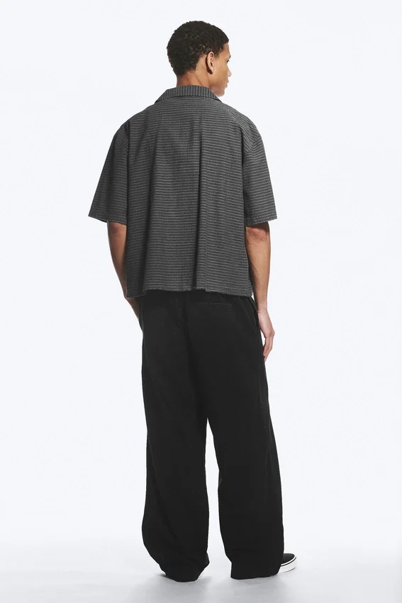 Camisas Resort holgadas de manga corta – Cuadros grises Camisas Resort holgadas de manga corta – Cuadros grises