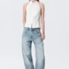 Camisas sin mangas con cuello halter – Blanco Camisas sin mangas con cuello halter – Blanco