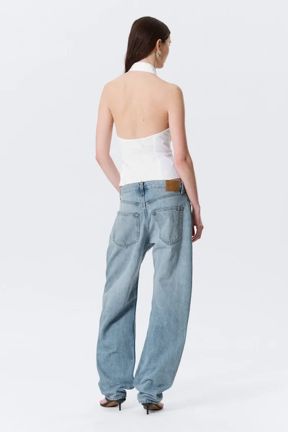 Camisas sin mangas con cuello halter – Blanco Camisas sin mangas con cuello halter – Blanco