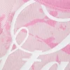 Camiseta ajustada con costuras en contraste – Pink Stardust